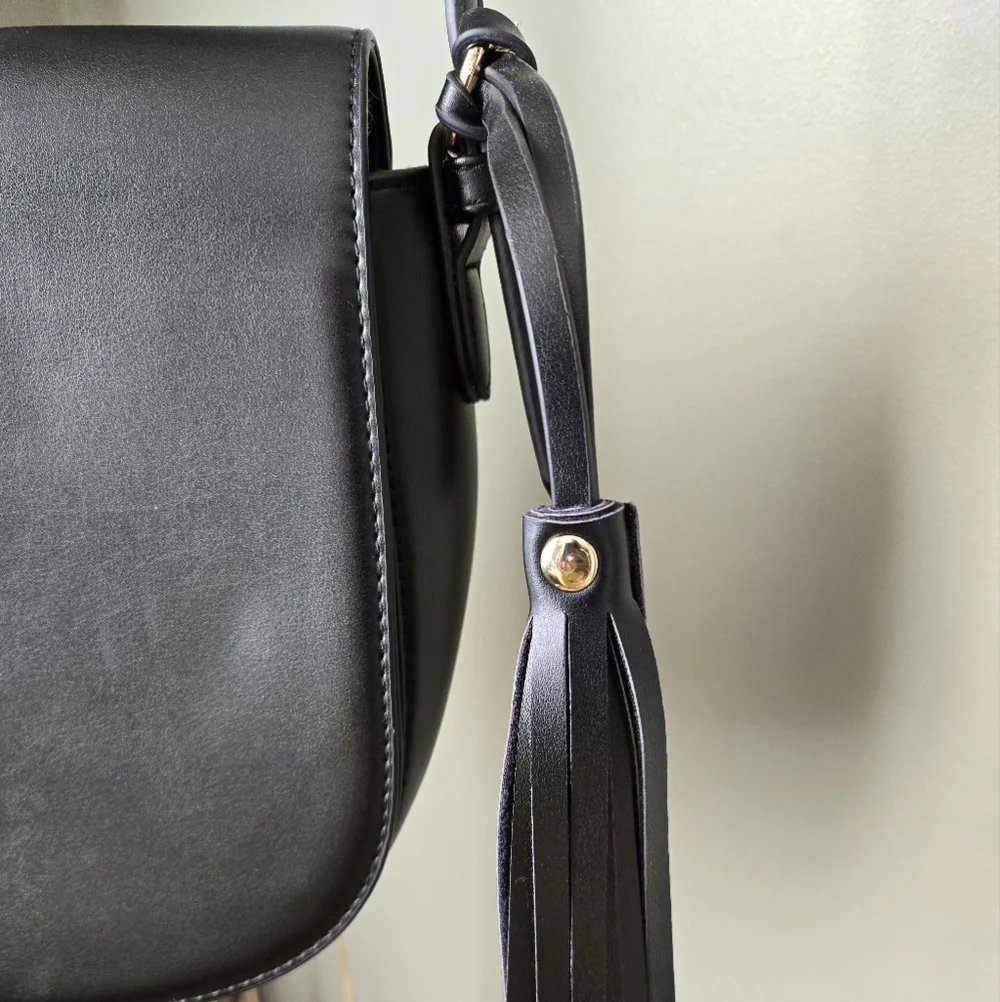 Ecosusi Boho Crossbody Bag Black
